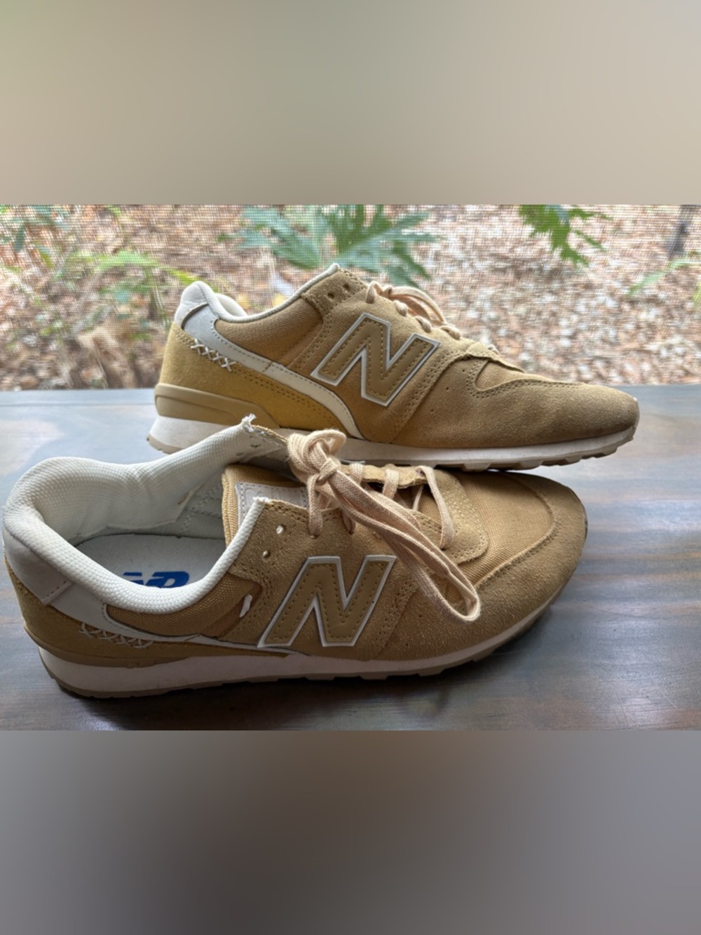 New Balance 696 sneakers• mustard yellow/ tan• women size 8.5 - Picture 10 of 12